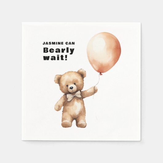 Barly wait thema baby shower Papier Servet (Voorkant)