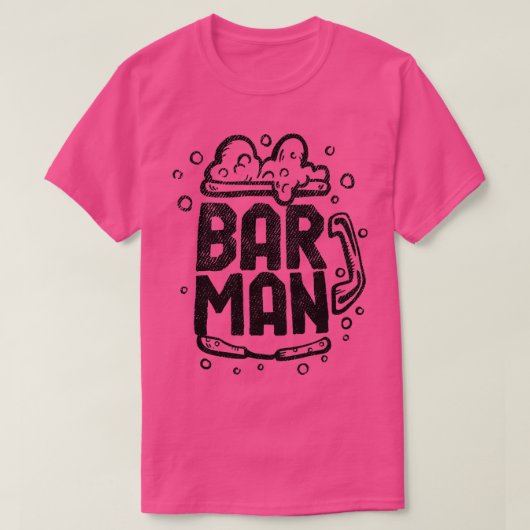 Barman 5 t-shirt (Design voorkant)