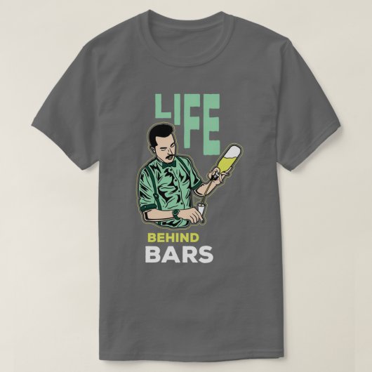 Barman Bar Bartender Pub Flirting Dating 2 T-shirt (Design voorkant)