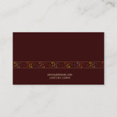 Barman/Eigenaar Bar Visitekaartje (Achterkant)