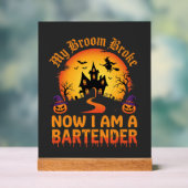 Barman Halloween Maison Hantée Sorcière Citrouille (Neutre)