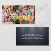 Barman maakt gemengde Drinken Visitekaartje (Voorkant / Achterkant)