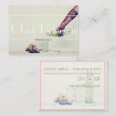 barman mixoloog groen visitekaartje (Voorkant / Achterkant)