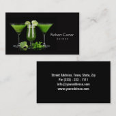 Barman / Végétal / Vie saine / Carte d'alimentatio (Devant / Derrière)