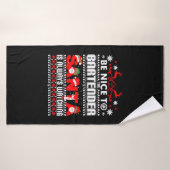 Barman Vilain Sweat de Noël Cadeau Drôle Barten (Serviette de bain)