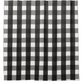 BARMHOUSE BLACK EN WHITE GINGHAM CHECK DOUCHEGORDIJN (Voorkant)