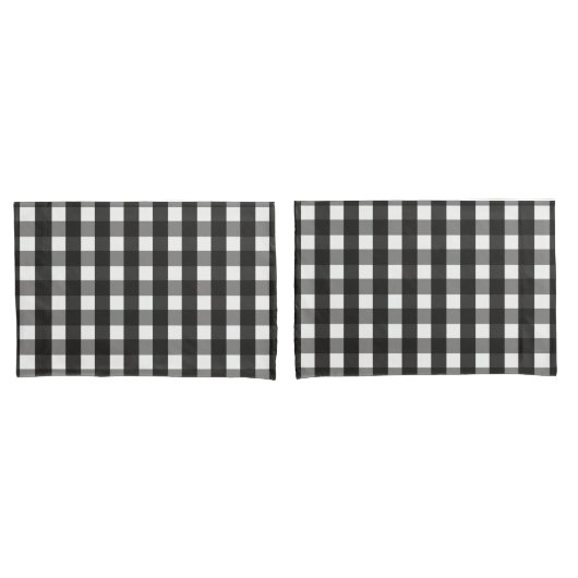 BARMHOUSE BLACK EN WHITE GINGHAM CHECK KUSSENSLOOP (Voorkant-Set)