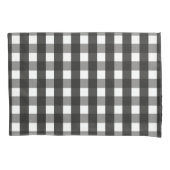 BARMHOUSE BLACK EN WHITE GINGHAM CHECK KUSSENSLOOP (Voorkant-Links)
