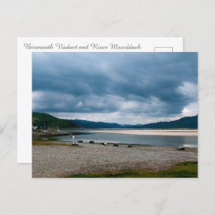 Barmouth Viaduct and River Mawddach Briefkaart