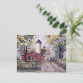 Barn aan het einde van de weg - briefkaart (Staand voorkant)