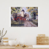 Barn aan het einde van de weg - poster (Keuken)