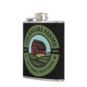 Barn ADD NAAM Land Boerderij Crops Farmer Heupfles (Links)