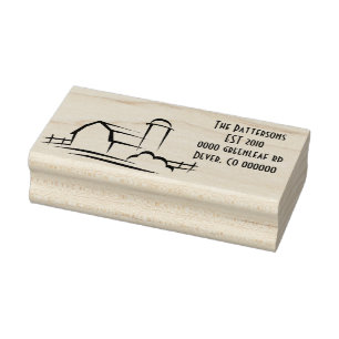 Barn Adresstempel Rubberstempel