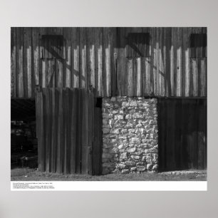 Barn and Stonework, UC Santa Cruz, maart 1962 Poster