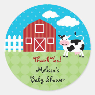 Barn Animals Favor Sticker