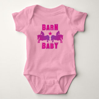 Barn Baby Girl Hunter/Jumpers Romper