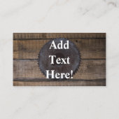 Barn Board Rustic Wood Visitekaartje (Achterkant)