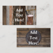 Barn Board Rustic Wood Visitekaartje (Voorkant / Achterkant)