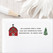 Barn Boerderij Country Kerstreturn Address Labels (Insitu)