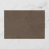 Barn & Boots Rustic Cowboy Westerne bruiloft Detai Informatiekaartje (Achterkant)