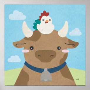 Barn Buddies - Koe & Kuiken Poster