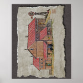 Barn Buggy & Windmill Poster (Voorkant)