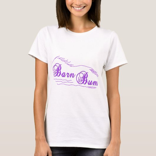 Barn Bum Horse Lovers Design T-shirt (Voorkant)