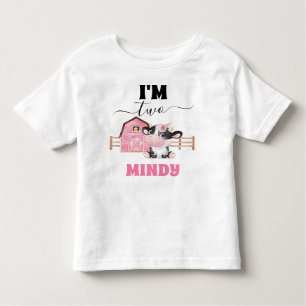Barn Cow Imprimer T-shirt 2e anniversaire