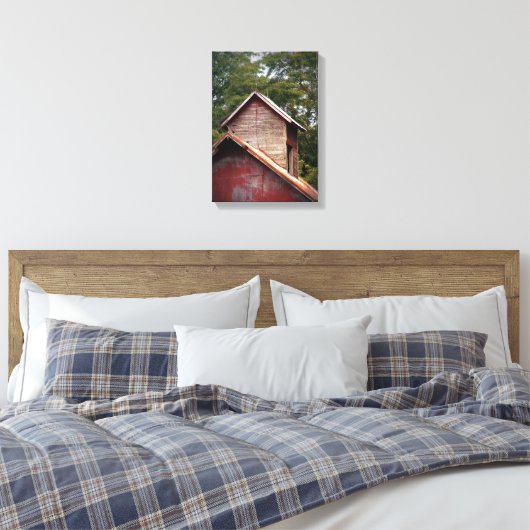 Barn Cupola met een zachte verf Canvas Afdruk (Insitu (Slaapkamer))