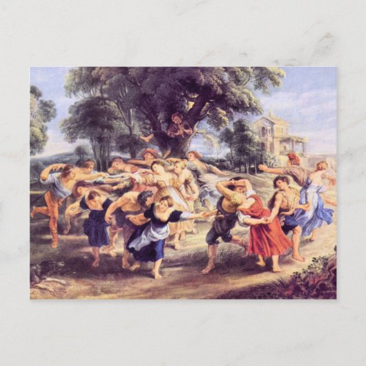 Barn-dans van Paul Rubens Briefkaart (Voorkant)