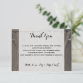 Barn Doors Bedankt Card (Staand voorkant)
