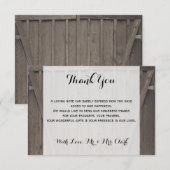 Barn Doors Bedankt Card (Voorkant / Achterkant)