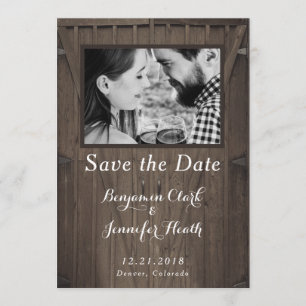 Barn Doors Bewaar de Datum Save The Date