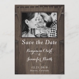 Barn Doors Bewaar de Datum Save The Date