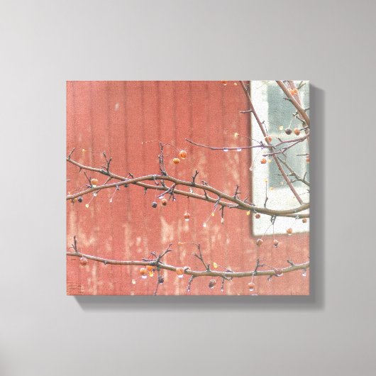 Barn en Berries Canvas Afdruk (Voorkant)