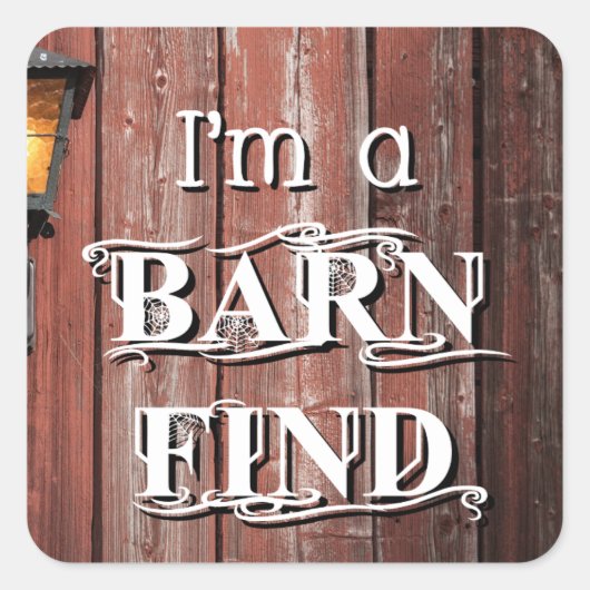 Barn Find Vierkante Sticker (Voorkant)
