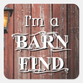 Barn Find Vierkante Sticker