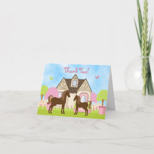 Barn Horse Dank je wel kaarten