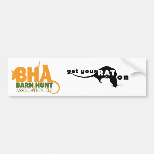 Barn Hunt Association LLC Logo Gear Bumpersticker (Voorkant)