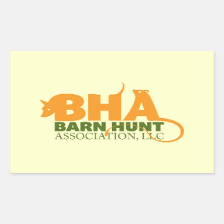 Barn Hunt Association LLC Logo Gear Rechthoekige Sticker
