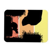 Barn Hunt Greeting Card for Scent Work Sport Dogs Magneet (Horizontaal)