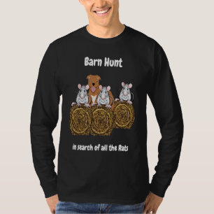 Barn Hunt op zoek naar ratten roodroodstier T-shirt