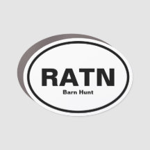 Barn Hunt Title Auto Magnet - Novice