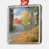 Barn in Herfst Metalen Ornament (Links)