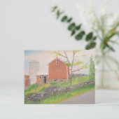 Barn in Herfst Warwick NY Briefkaart (Staand voorkant)