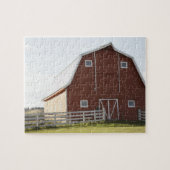 Barn in landschap legpuzzel (Horizontaal)
