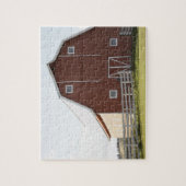 Barn in landschap legpuzzel (Verticaal)