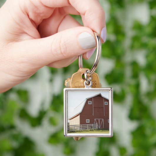 Barn in landschap sleutelhanger (Hand)