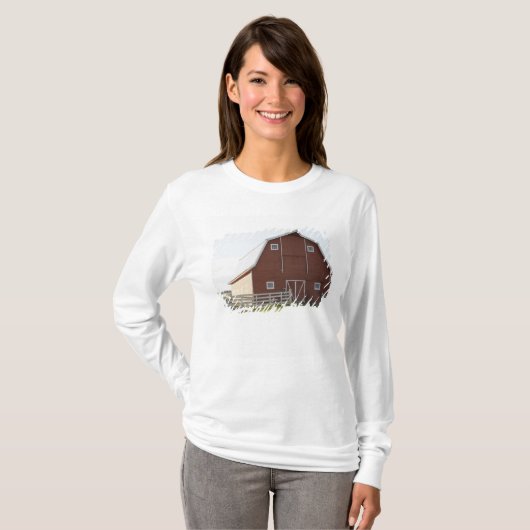 Barn in landschap t-shirt (Voorkant volledig)