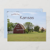 Barn in Rural Kansas Briefkaart (Voorkant / Achterkant)